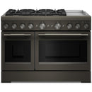 KitchenAid 48-inch Freestanding Commercial-Style Dual-Fuel Range with Griddle KFDD948SBE IMAGE 1