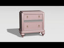  Furniture of America Avior 2-Drawer Nightstand CM7170RG-N EXTERNAL_VIDEO 1